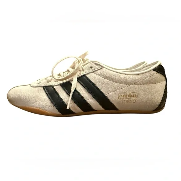 Adidas Tokyo Cream and Black Women's Sneakers - Picture 2 of 7